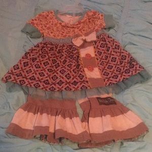 Matilda Jane outfit shirt sz 4 pants sz 2